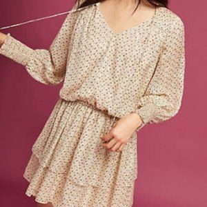 Shoshanna For Anthropologie Milana Silk Dress Tie